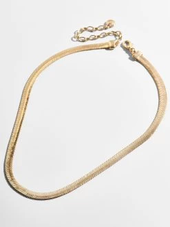 Gia Necklace - Gold Plated Brass 10 Gia Necklace - Gold Plated Brass -Baublebar 49744 g 01