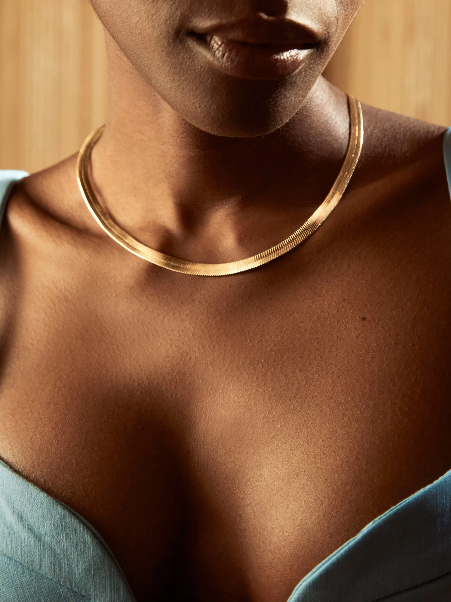 Gia Necklace - Gold Plated Brass 4 Gia Necklace - Gold Plated Brass - Image 2