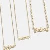 14K Gold Custom Nameplate Necklace - Gold -Baublebar 51977 G 01