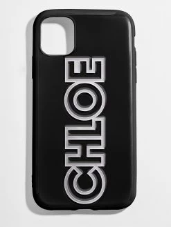 Block Font Custom IPhone Case - Black/White