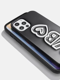 Block Font Custom IPhone Case - Black/White -Baublebar 52485 G Black 02