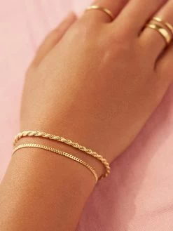Mini Petra Bracelet - Gold Plated Brass -Baublebar 52892 m