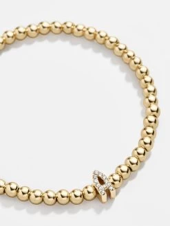 Initial Pisa Bracelet - Clear/Gold