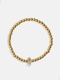 Initial Pisa Bracelet - Clear/Gold -Baublebar 53562 g q