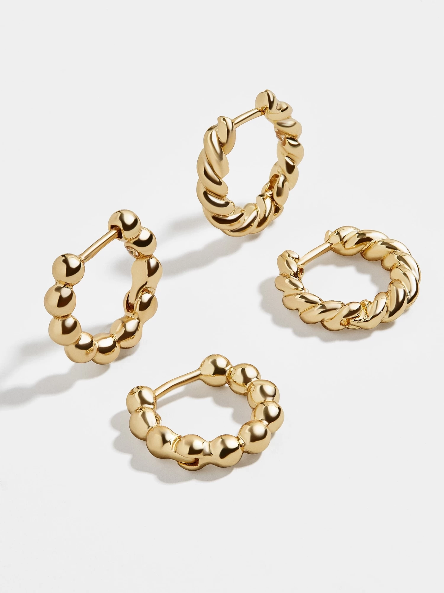 On A Swivel Earring Set - Gold 3 On A Swivel Earring Set - Gold