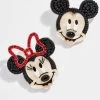 Mickey Mouse And Minnie Mouse Disney Earrings - Black -Baublebar 55010 g 01