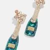 Drink Statement Earrings - Champagne Bottle