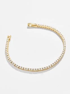 Bennett Tennis Bracelet - Gold Plated Brass -Baublebar 56881 G 02