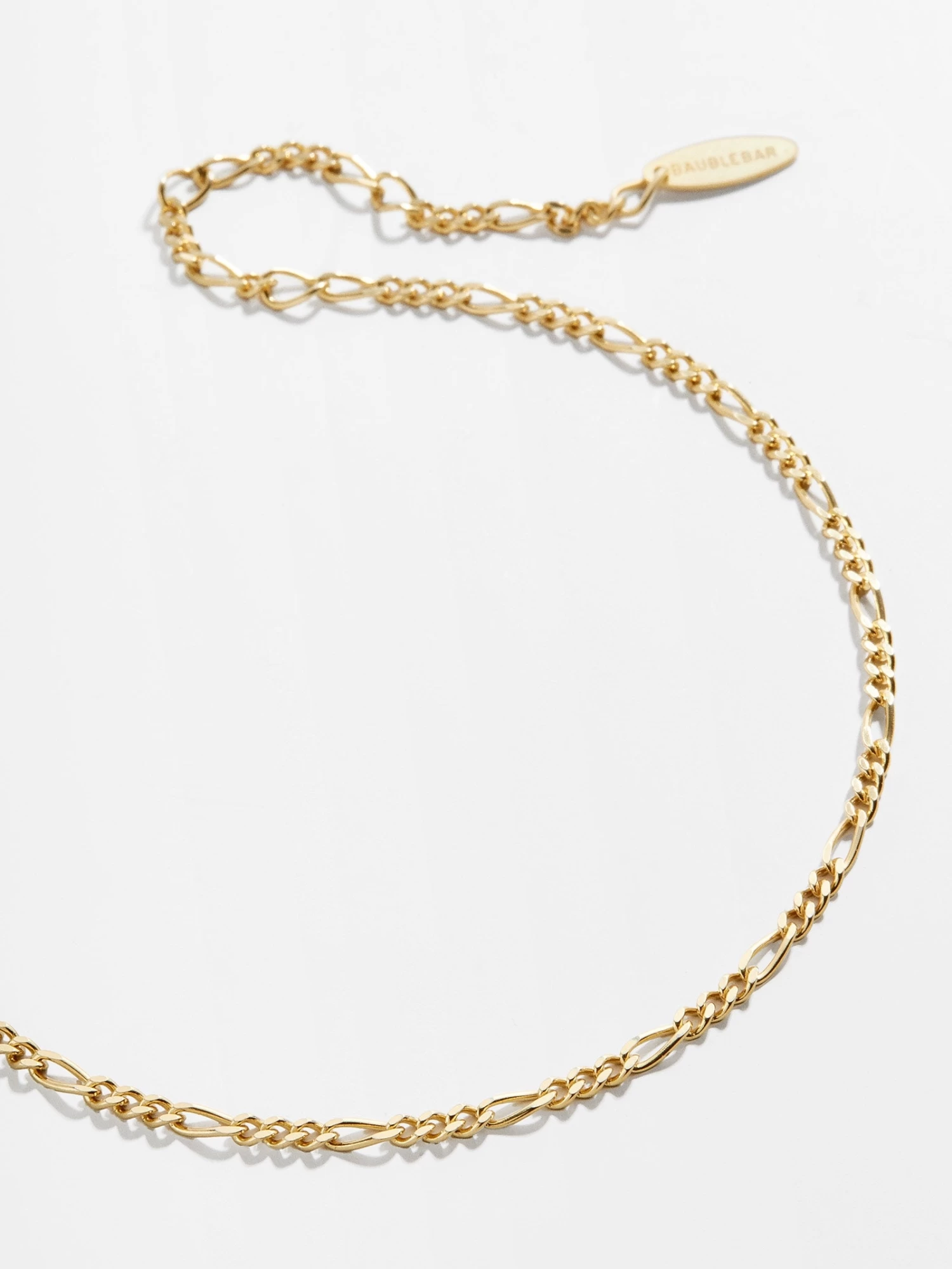 Figaro 14K Gold Anklet - Gold 3 Figaro 14K Gold Anklet - Gold