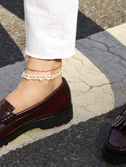 Figaro 14K Gold Anklet - Gold 6 Figaro 14K Gold Anklet - Gold -Baublebar 57351 m 2