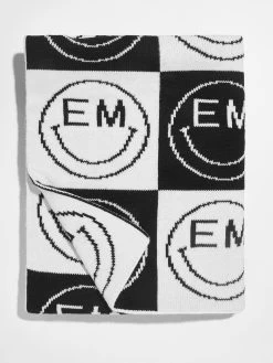All Smiles Custom Blanket - Black/White -Baublebar 57370 G 03 v2