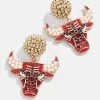 Chicago Bulls Drops - Red 1 Chicago Bulls Drops - Red -Baublebar 57513 g 01