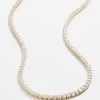 Bennett 18K Gold Tennis Necklace - 18K Gold Plated Sterling Silver