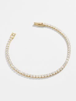 Bennett 18K Gold Tennis Bracelet - 18K Gold Plated Sterling Silver -Baublebar 57518 G 01