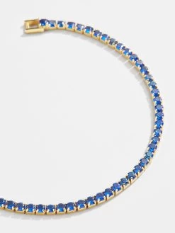 Bennett 18K Gold Tennis Bracelet - Sapphire
