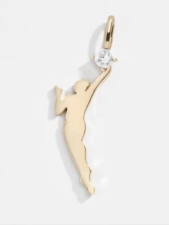 WNBA Silhouette Charm - Gold