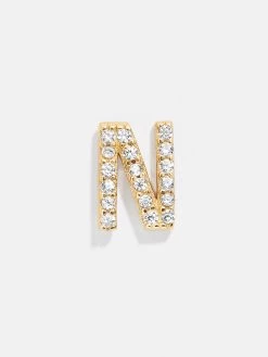 Single 18K Gold Initial Earring -Baublebar 57903 g n