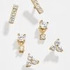 Lottie 18K Gold Earring Set - Clear/Gold -Baublebar 57951 g 01