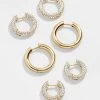 Lucy Earring Set - Gold/Pavé 2 Lucy Earring Set - Gold/Pavé -Baublebar 58469 g 01
