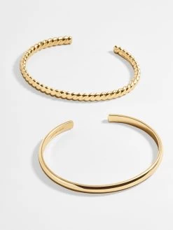 Arlo Cuff Bracelet Set - Gold 7 Arlo Cuff Bracelet Set - Gold -Baublebar 58537 g 02