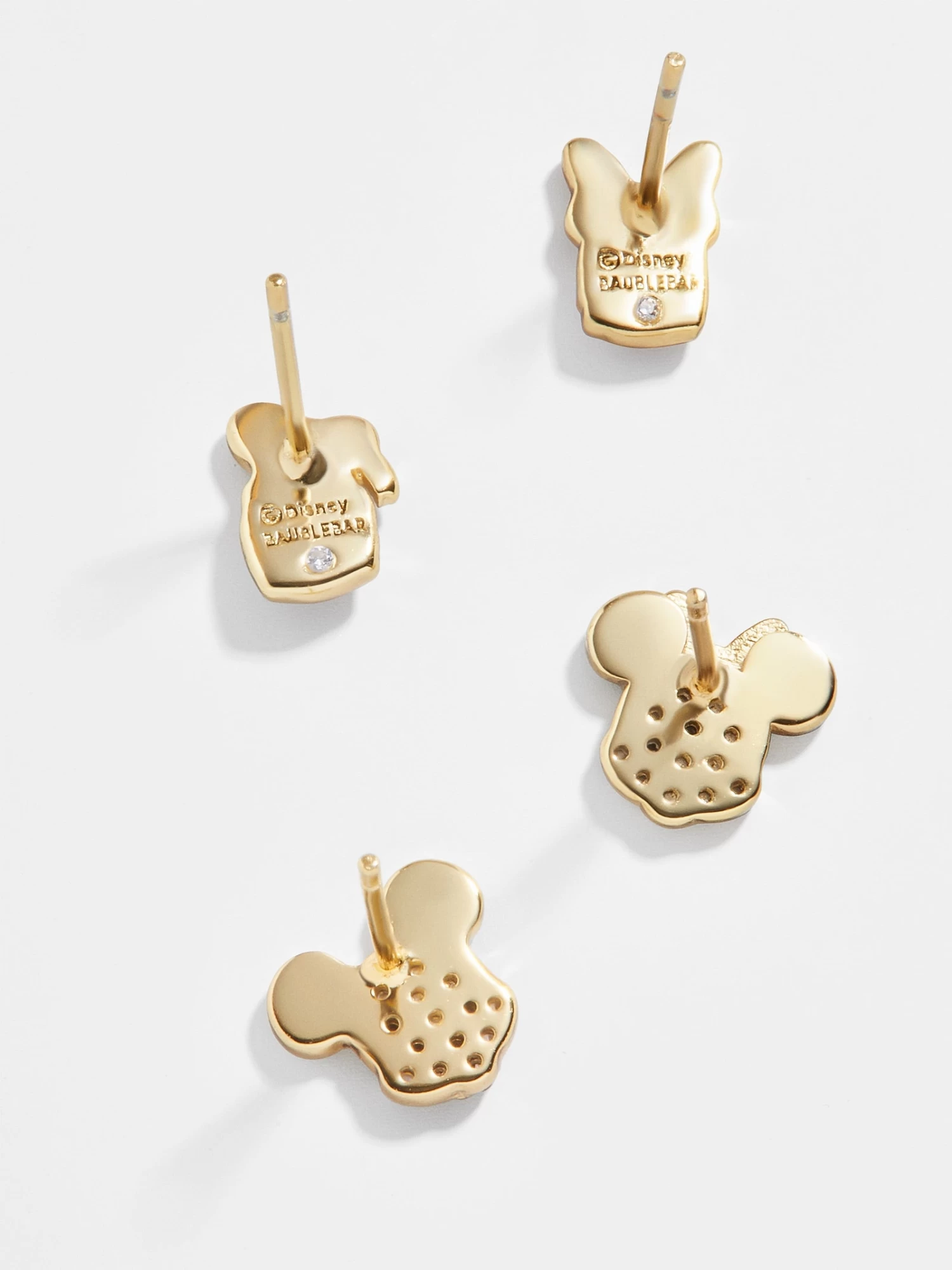 Disney Friends Forever 18K Gold Sterling Silver & Cubic Zirconia Earring Set - Multi 6 Disney Friends Forever 18K Gold Sterling Silver & Cubic Zirconia Earring Set - Multi - Image 4