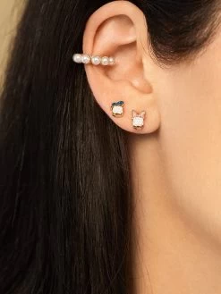 Disney Friends Forever 18K Gold Sterling Silver & Cubic Zirconia Earring Set - Multi 9 Disney Friends Forever 18K Gold Sterling Silver & Cubic Zirconia Earring Set - Multi -Baublebar 58600 m 02