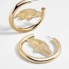 Baltimore Ravens NFL Logo Gold Hoops - Baltimore Ravens 1 Baltimore Ravens NFL Logo Gold Hoops - Baltimore Ravens -Baublebar 58802 G 01