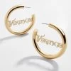 Minnesota Vikings NFL Logo Gold Hoops - Minnesota Vikings -Baublebar 58803 G 01