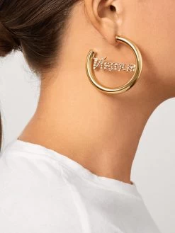 Minnesota Vikings NFL Logo Gold Hoops - Minnesota Vikings -Baublebar 58803 m