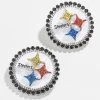 Pittsburgh Steelers NFL Statement Stud Earrings - Pittsburgh Steelers -Baublebar 58851 g 01