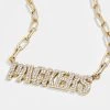 Green Bay Packers NFL Gold Chain Necklace - Green Bay Packers -Baublebar 58865 G 01