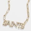 New Orleans Saints NFL Gold Chain Necklace - New Orleans Saints