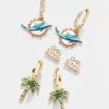 Miami Dolphins NFL Earring Set - Miami Dolphins -Baublebar 58911 g 01