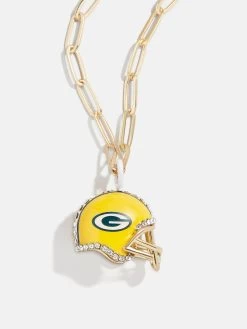 NFL Helmet Charm Necklace - Green Bay Packers