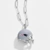 NFL Helmet Charm Necklace - New England Patriots