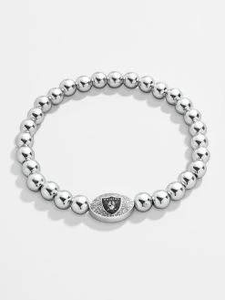 Las Vegas Raiders NFL Silver Pisa Bracelet - Las Vegas Raiders -Baublebar 58969 G 03