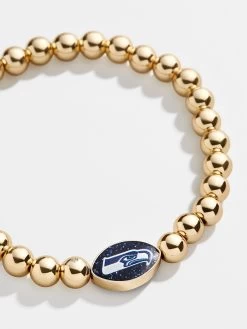 Seattle Seahawks NFL Gold Pisa Bracelet - Seattle Seahawks