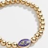 Baltimore Ravens NFL Gold Pisa Bracelet - Baltimore Ravens -Baublebar 58983 G 01