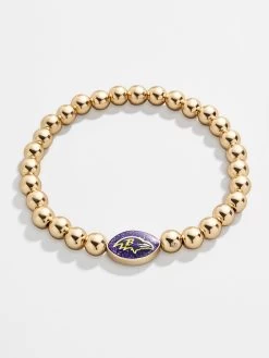 Baltimore Ravens NFL Gold Pisa Bracelet - Baltimore Ravens -Baublebar 58983 G 03