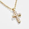 Agape 18K Gold Necklace - Clear/Gold
