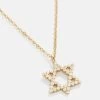 Star Of David 18K Gold Necklace - Clear/Gold -Baublebar 60032 g 01
