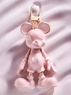 Mickey Mouse Disney Bag Charm - Pink Enamel