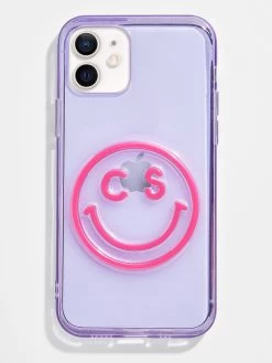 All Smiles Custom IPhone Case - Purple / Fuchsia