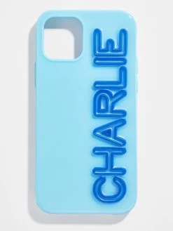 Fine Line Custom IPhone Case - Light Blue / Cobalt