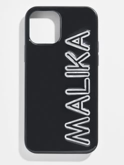 Fine Line Custom IPhone Case - Black/White