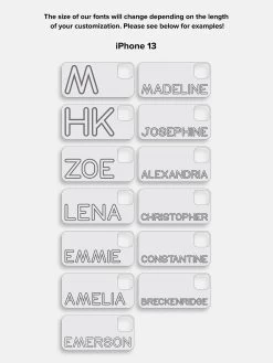 Fine Line Custom IPhone Case - Gray/Light Gray -Baublebar 60287 FineLine FontSize 13 2445ce1a 3fad 4937 95f4 950a69f6815f