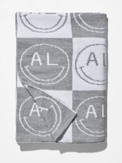All Smiles Custom Blanket - Gray/White -Baublebar 60525 G 03