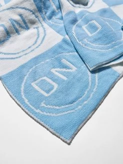 All Smiles Custom Blanket - Light Blue/White -Baublebar 60532 G 02