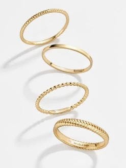 Mamie 18K Gold Ring Set - Gold -Baublebar 61342 G 01
