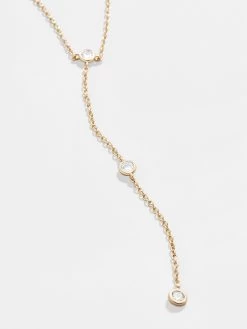 Maya Necklace - Clear/Gold 7 Maya Necklace - Clear/Gold -Baublebar 61376 g 02
